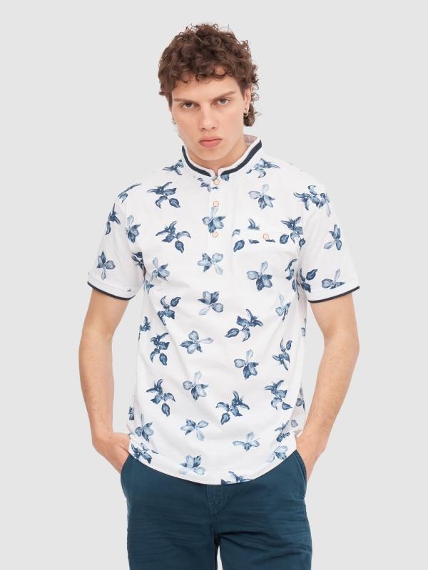 In side Polo estampado tropical