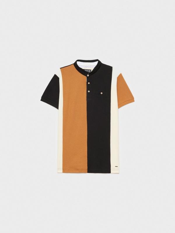 In Side Polo Mao Color Block