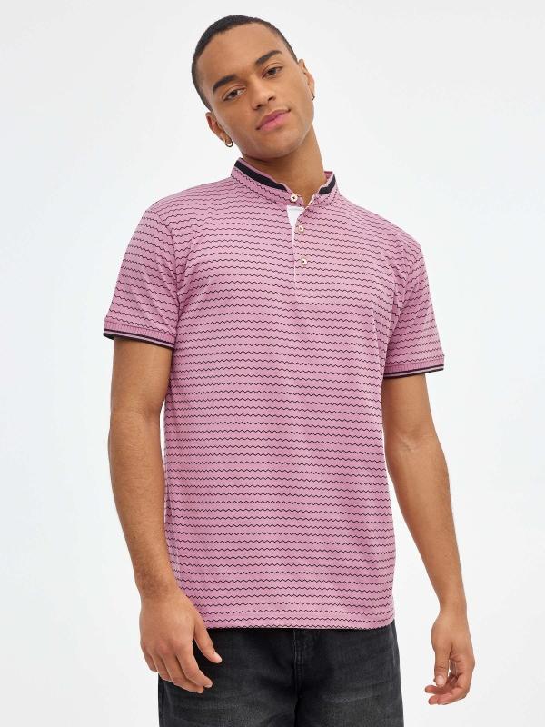 In side Polo mao geométrico