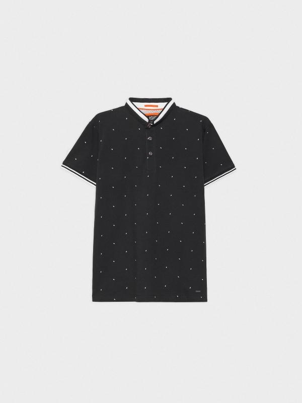 In Side Polo Mini-geometrico Print