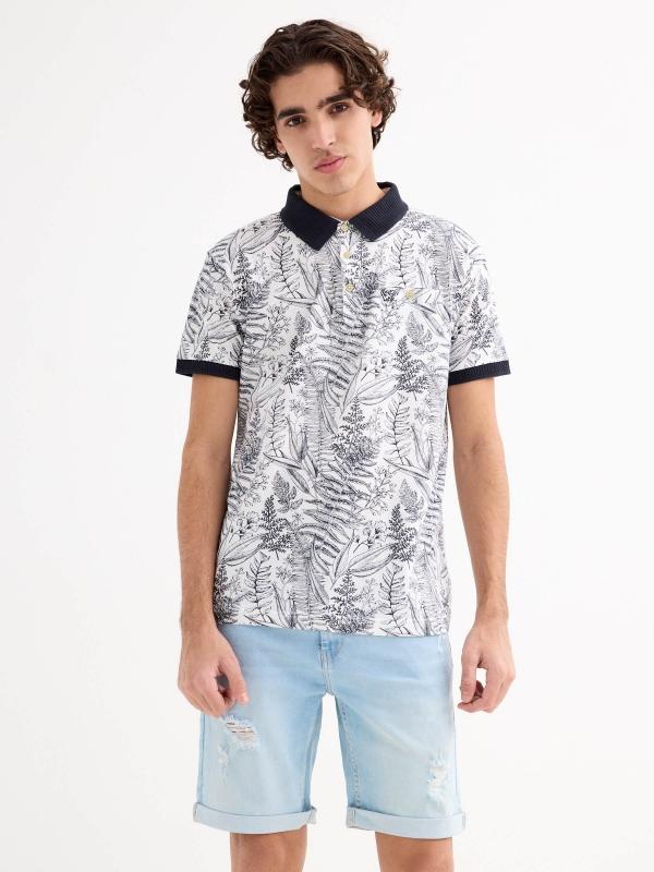 In side Polo tropical cuello camisa