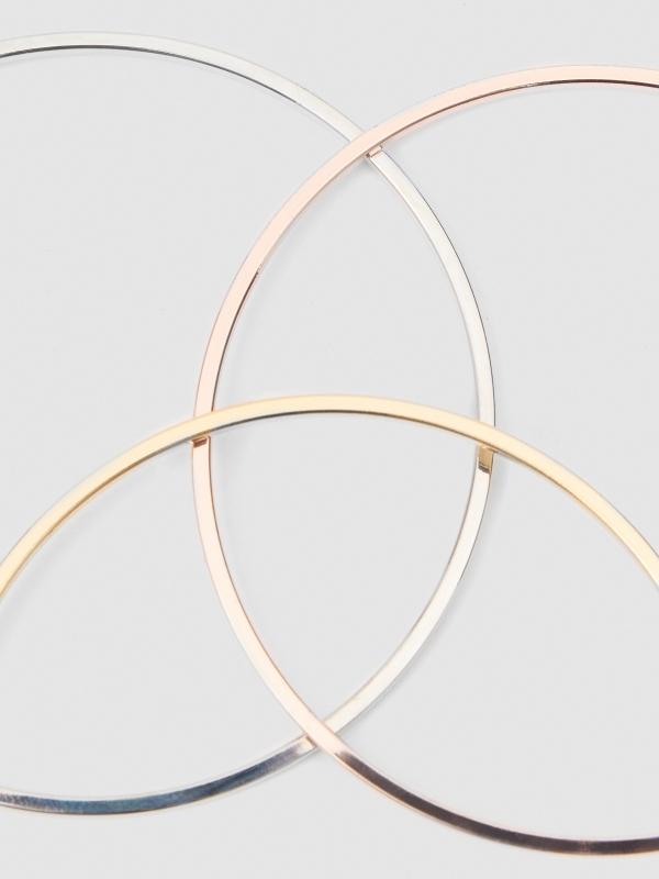 In Side Set 3 Pendientes Aro Combinados