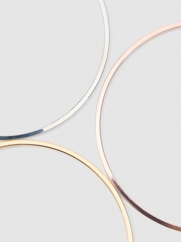 In Side Set 3 Pendientes Aro Combinados