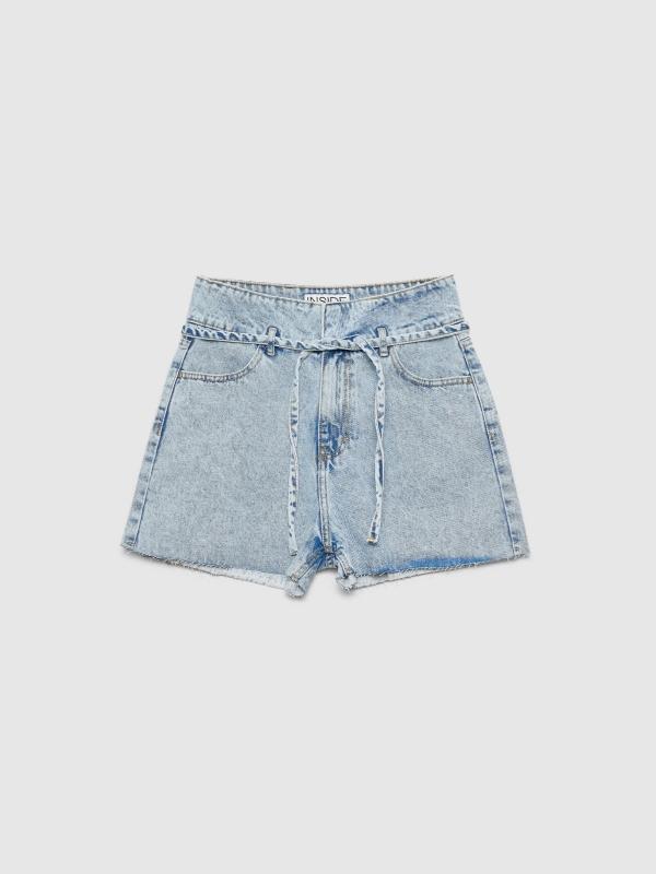 In Side Short Con Cinturon Denim