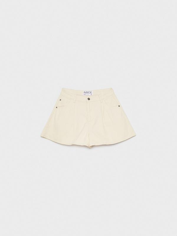 In Side Short De Sarga Evasé