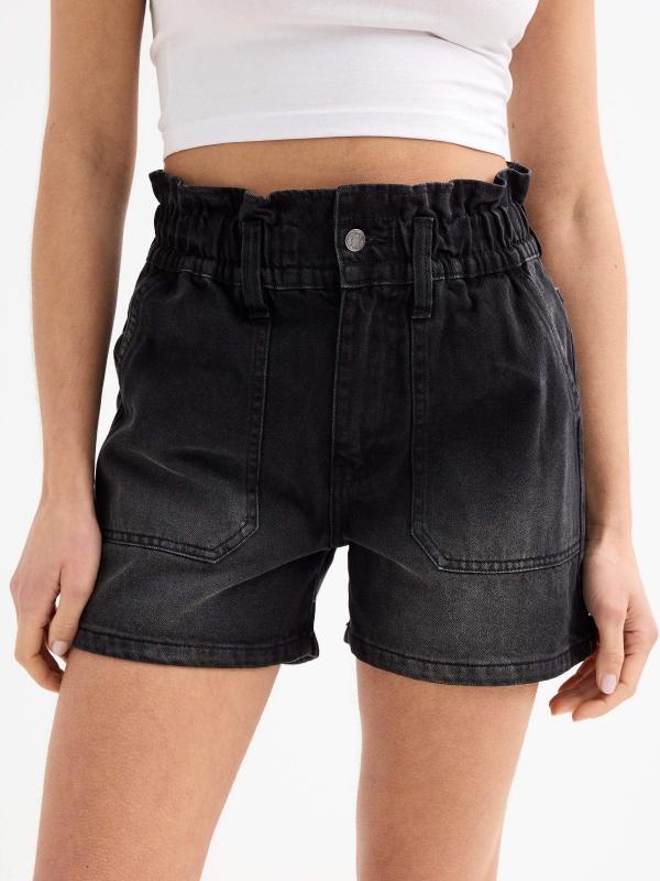 In Side Short Denim Baggy