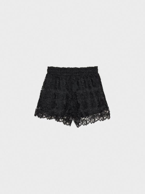 In Side Short Encaje Cintura Elástica