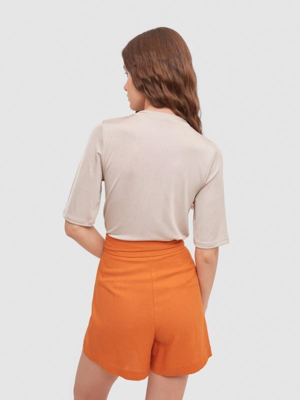 In Side Short Fluido Lino