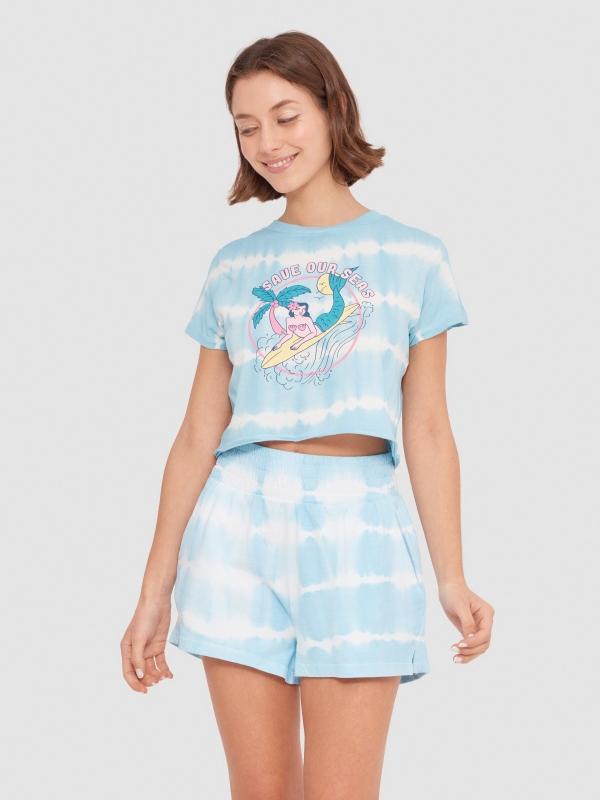 In Side Short Tie Dye