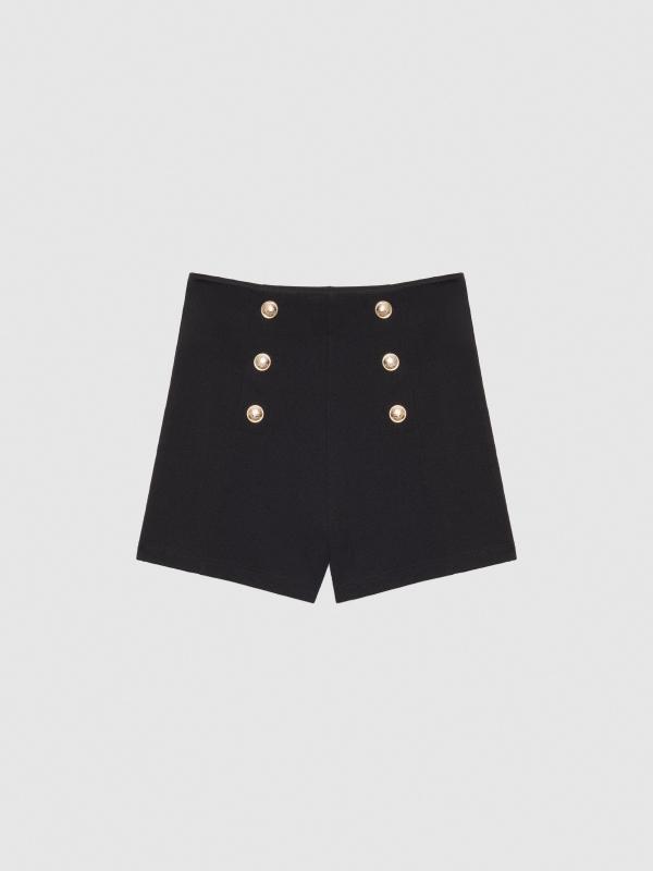 In Side Short Tiro Alto Botones