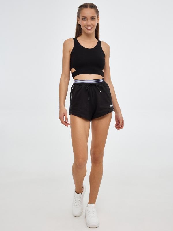 In Side Shorts De Goma Contraste