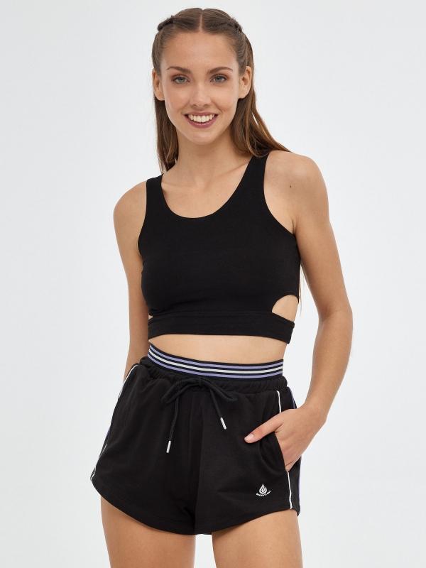 In side Shorts de goma contraste