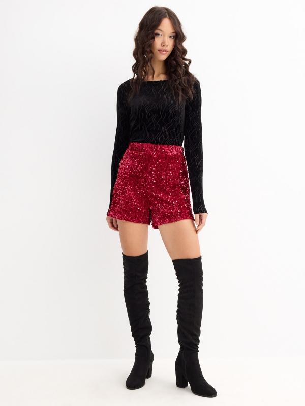 In Side Shorts De Lentejuelas