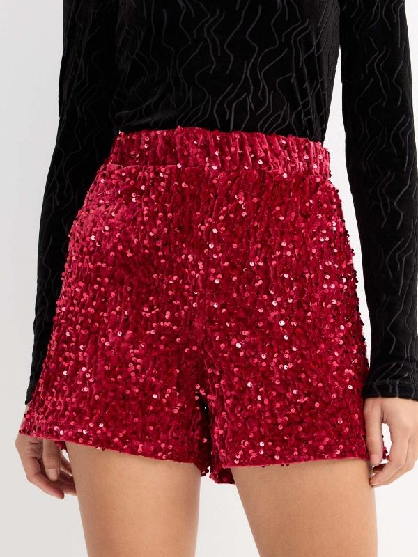 In Side Shorts De Lentejuelas