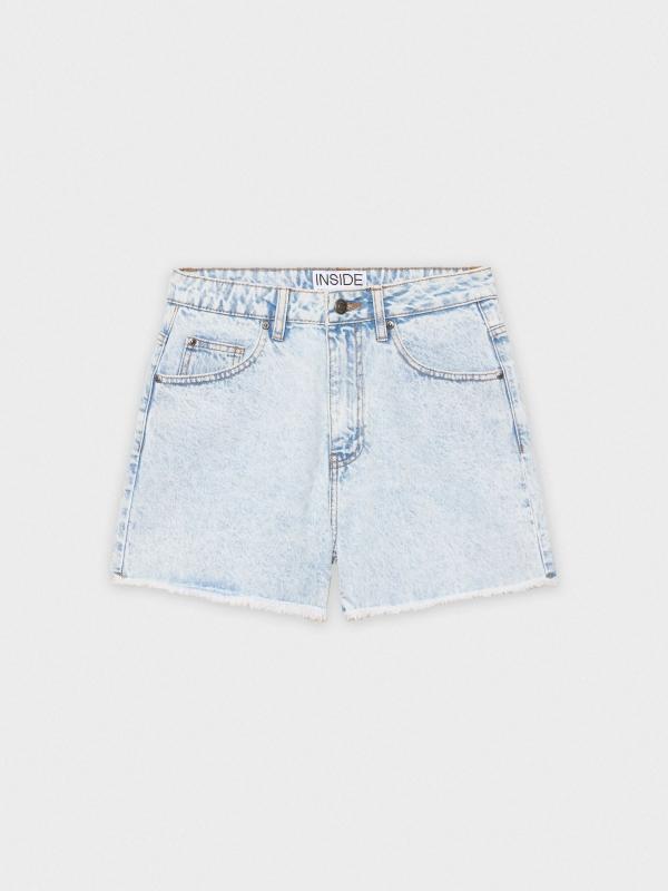 In Side Shorts Denim Desilachados