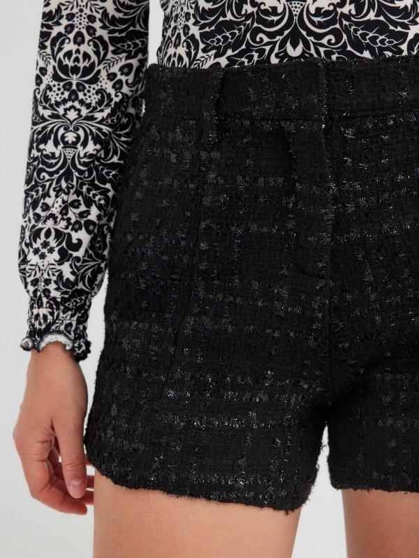 In Side Shorts Tweed Con Lúrex