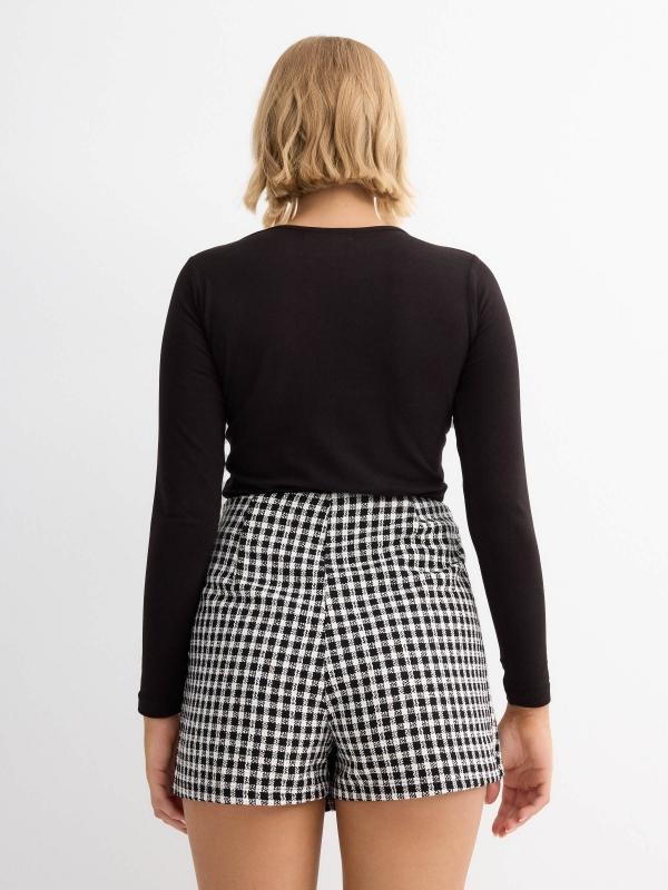In Side Skort Abotonada Tweed