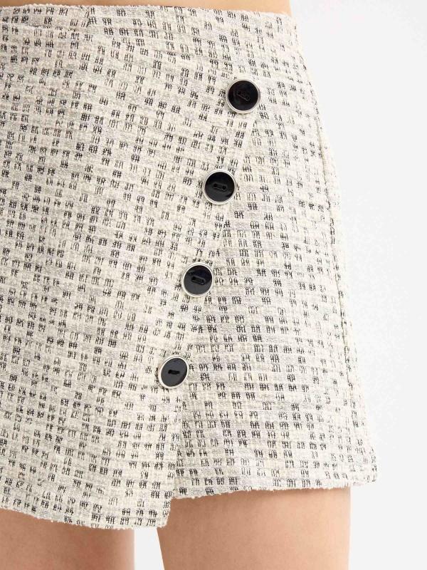 In Side Skort Jacquard