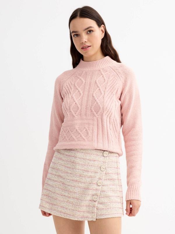 In Side Skort Jacquard