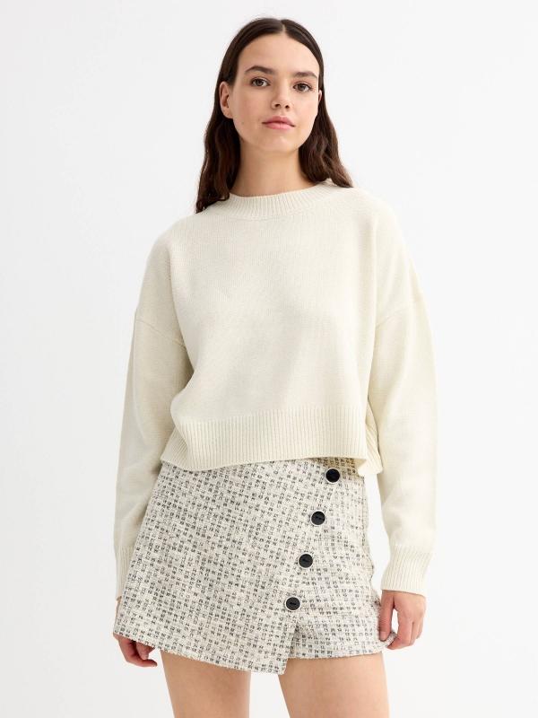 In Side Skort Jacquard