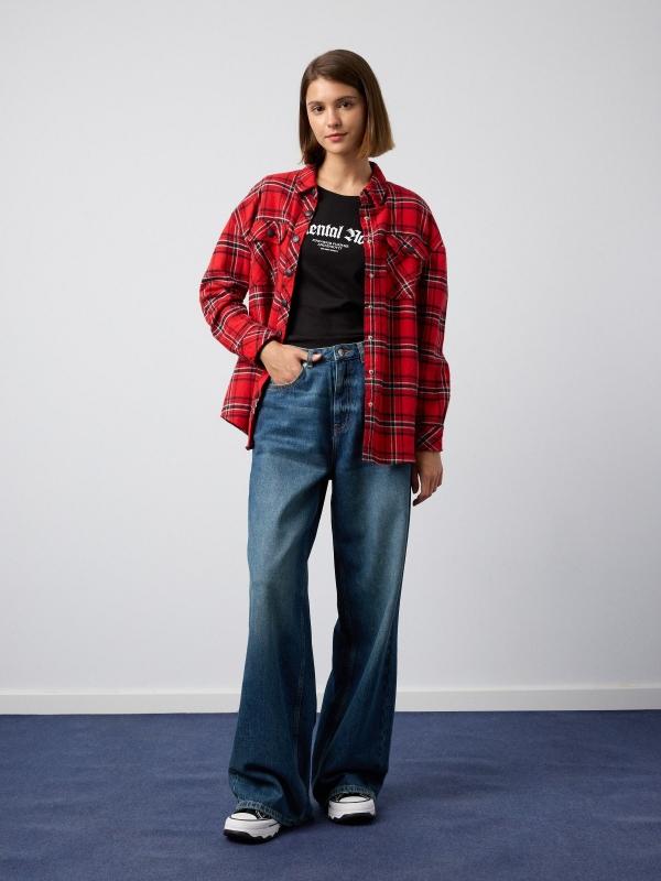 In Side Sobrecamisa De Cuadros