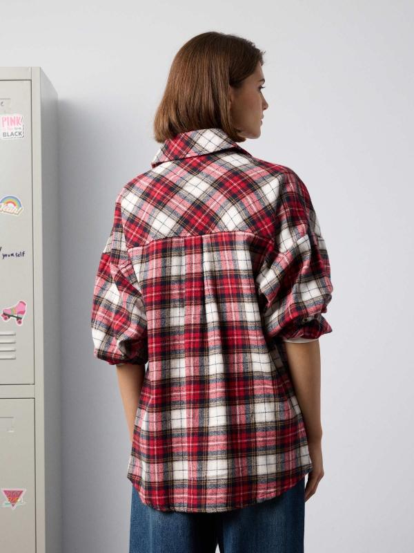 In Side Sobrecamisa Oversized De Cuadros