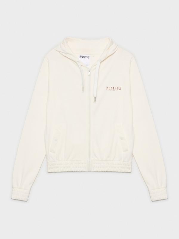 In Side Sudadera Abierta Con Capucha