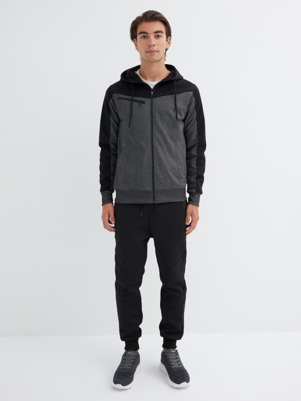 In Side Sudadera Abierta Con Cremallera