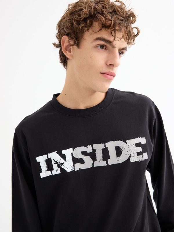 In Side Sudadera Básica Manga Larga Logotipo
