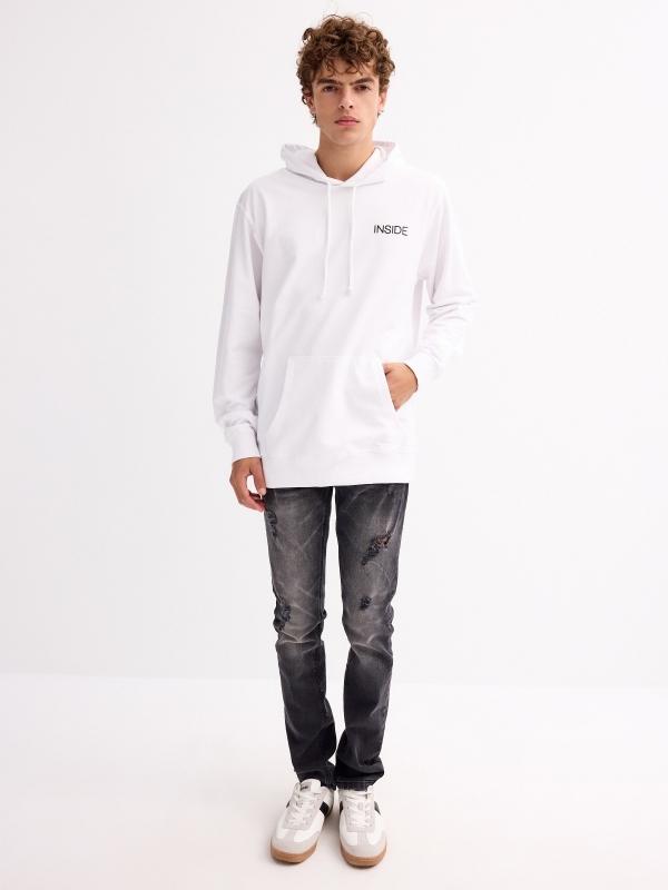 In Side Sudadera Canguro Con Logo