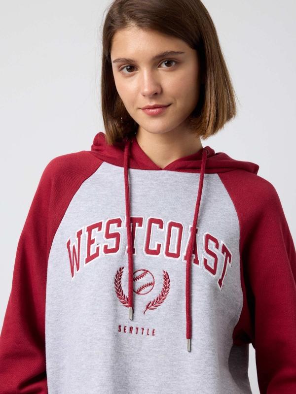 In Side Sudadera Capucha Bordado