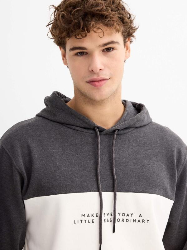 In Side Sudadera Capucha Color Block