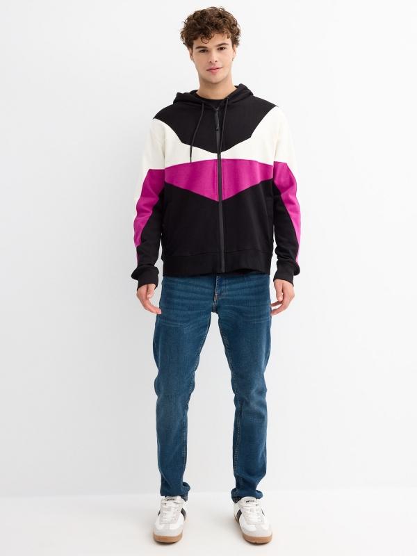 In Side Sudadera Capucha Cremallera