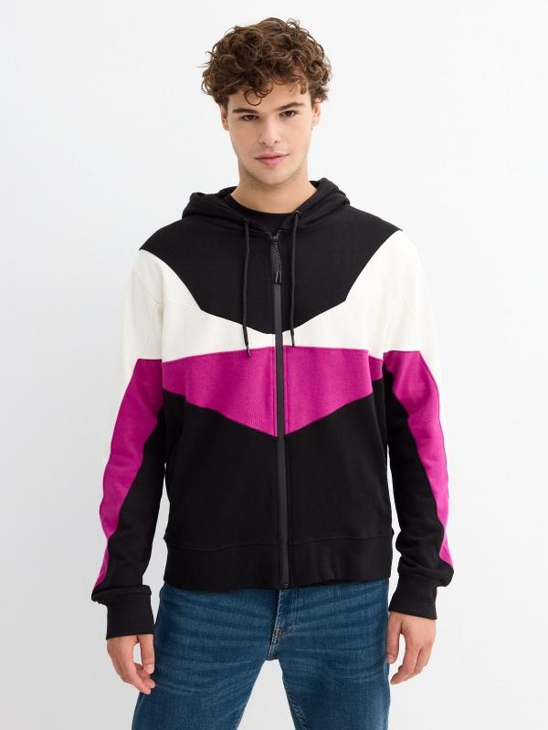 In side Sudadera capucha cremallera