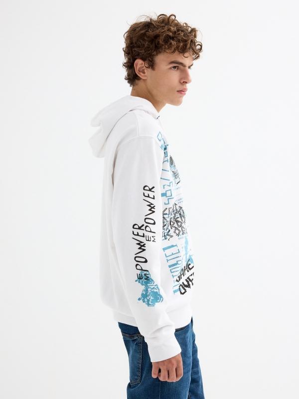 In Side Sudadera Capucha Print