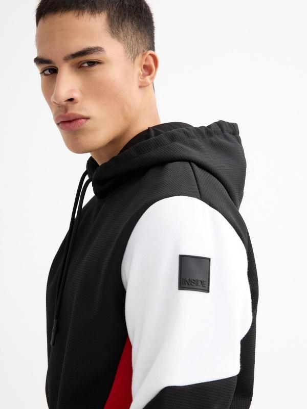 In Side Sudadera Color Block Bolsillo