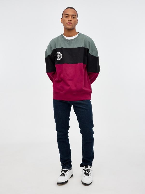 In Side Sudadera Color Block Insignia
