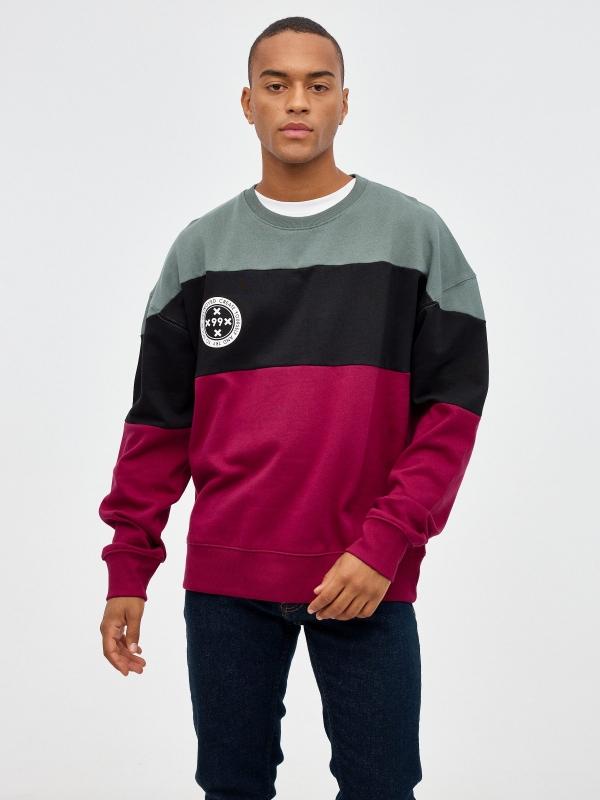 In side Sudadera color block insignia