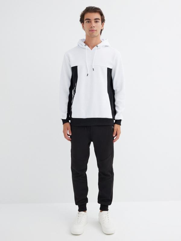 In Side Sudadera Con Capucha B&w