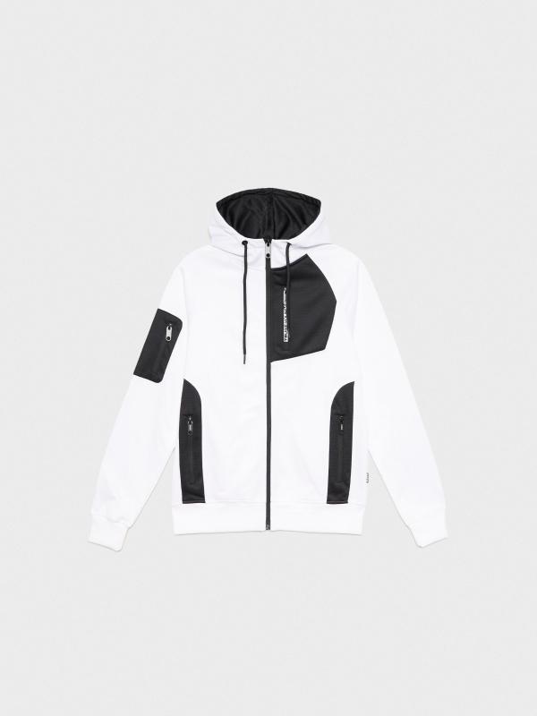 In Side Sudadera Con Cremallera Multibolsillos