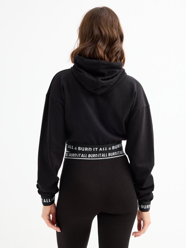 In Side Sudadera Crop Burn It All