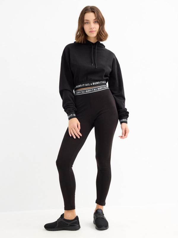 In Side Sudadera Crop Burn It All