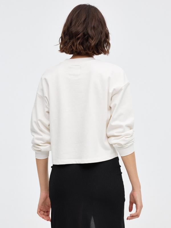 In Side Sudadera Crop Con Rostro