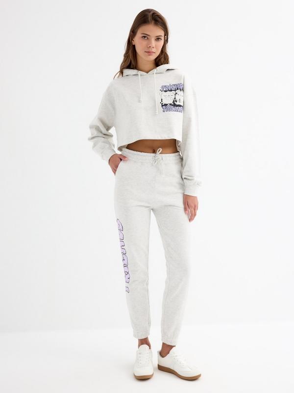 In Side Sudadera Crop Friends Therapy