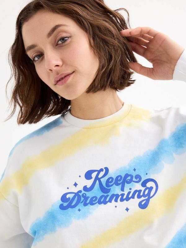In Side Sudadera Crop Keep Dreaming