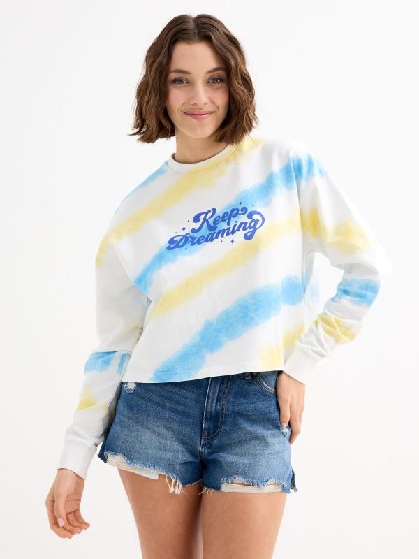 In Side Sudadera Crop Keep Dreaming