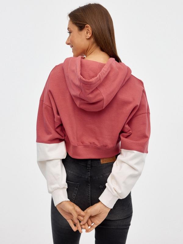 In Side Sudadera Crop Print Mariposa