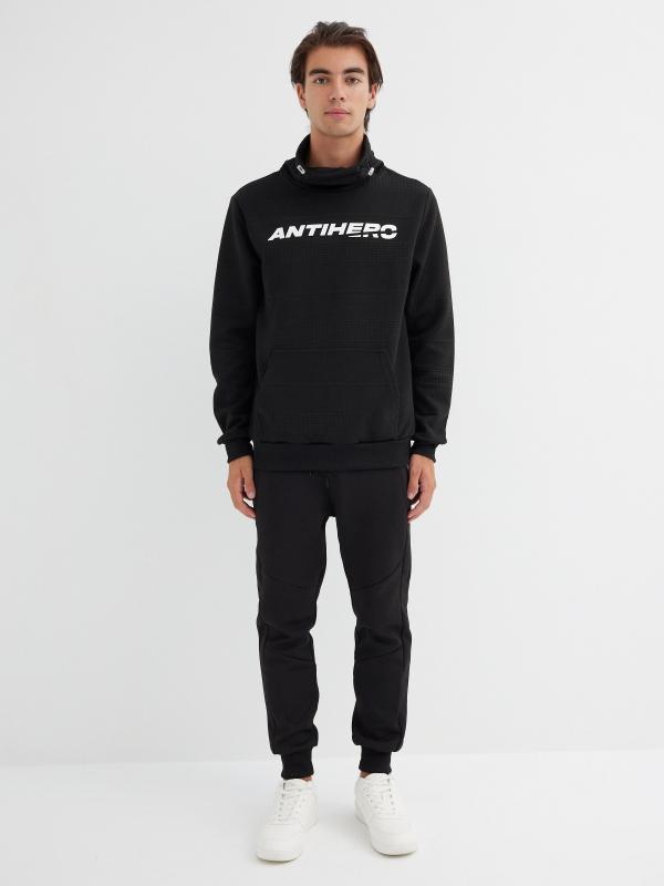 In Side Sudadera Cuello Chimenea Con Gráfico