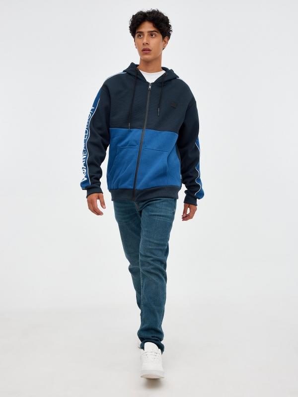 In Side Sudadera De Cremallera Con Texto