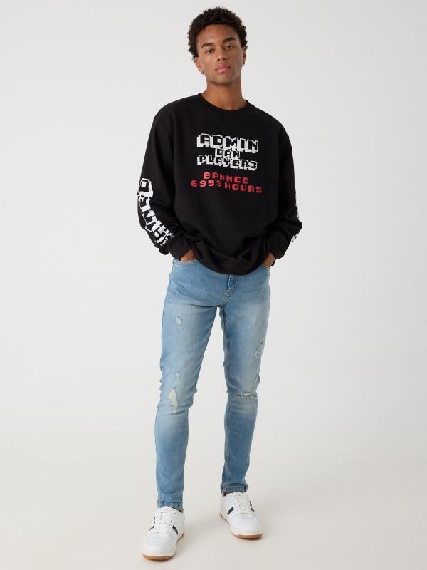 In Side Sudadera Estampada Gaming